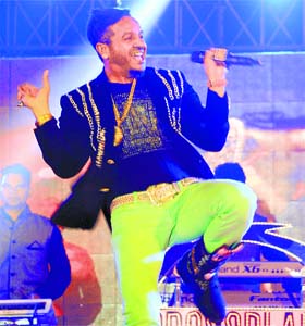 Singer Jazzy B performs at PEC on Sunday