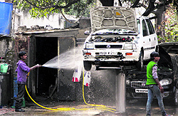 A car washing centre in Jalandhar
