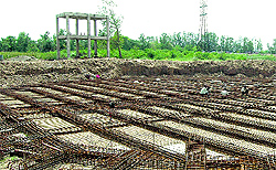 Sewage treatment plant under construction at Rangia Mandi in Ambala Cantonment