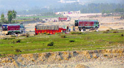 Illegal mining going on in an area in Chhachhrauli block of Yamunanagar. File photo