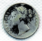 Silver coins found at the site
