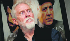Veteran actor Tom Alter in Ludhiana on Tuesday. 