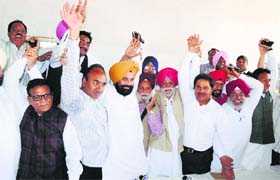 Upbeat Congress leaders in Amritsar ahead of Capt Amarinder Singhs visit to the city on March 28, on Tuesday