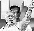 Narendra Modi at an election rally in Gaya on Thursday