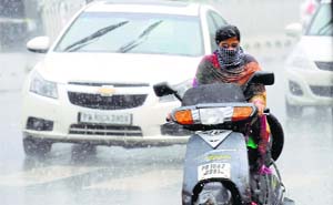 A sudden spell of rainfall caught residents by surprise in Ludhiana on Friday.