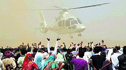 The cost of hiring a helicopter for 45 days is about Rs 2-3 crore