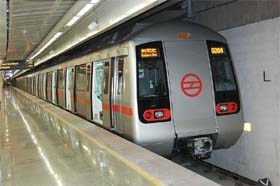 Delhi Metro train