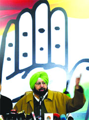 Congress leader Capt Amarinder singh