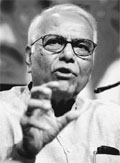 Yashwant Sinha in New Delhi on Sunday. PTI