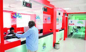 The single window of the Income Tax Department wears a deserted look on March 31, the last date for filing of advance taxes on Monday.