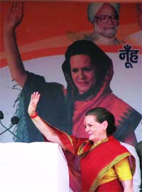 Sonia Gandhi at Nuh