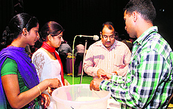 Officials involved in the lottery for the allotment of liquor vends in Dehradun on Tuesday