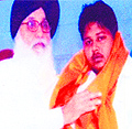 Valmiki leader Randeep Singh Gill being honoured by Chief Minister Parkash Singh Badal