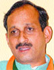 State BJP president Satpal Singh Satti addresses mediapersons in Mandi on Wednesday. Photo: Jai Kumar
