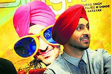 Punjabi singer and actor Diljit Dosanjh promotes his upcoming movie Disco Singh in Ludhiana on Wednesday