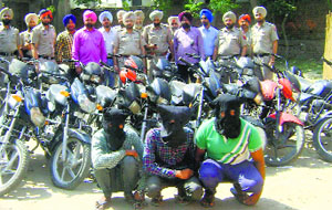 The accused in police custody in Tarn Taran on Wednesday.