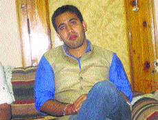 HPYC president Vikramaditya Singh in Chamba on Thursday.