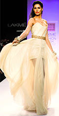 The fabric is a good combination for another trend of the season  layering