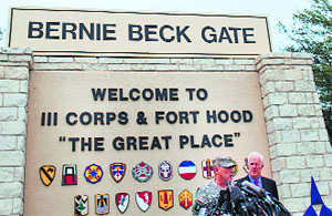 General Mark Milley, III Corps and Fort Hood Commanding General, speaks to the media in Fort Hood, Texas.