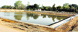 A water body rejuvenated by the Forest Department at Kangar village