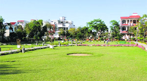 A park being maintained by the PMC with contributions from residents at Shaheed Bhagat Singh Colony of the LIT in Ludhiana.