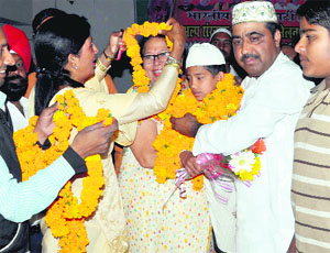 BJP workers at a meeting of the minority cell of the party at Hindi Bhavan in Dehradun on Wednesday.
