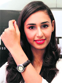 Miss India 2011 Hasleen Kaur during her visit to Dehradun on Wednesday.