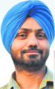 Karamjeet Grewal shows his music album, Zindagi, for which he has penned six songs. Photos: Inderjeet Verma
