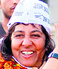 Congress candidate Renuka Rawat; Samajwadi Party candidate Anita Saini and AAP candidate Kanchan Roy Bhattacharya
