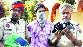 The accused in Jalandhar on Thursday.