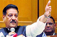 Maharastra Chief Minister Prithviraj Chavan