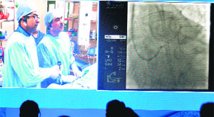 A live demonstration session being held at a hotel in Chandigarh on Saturday. 