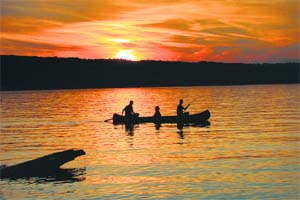 Sunset at Lake Cayuga which is the longest of the 11 lakes Thinkstock