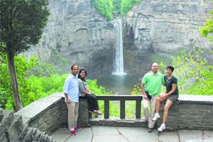 Taughannock Falls in Ulysses are a popular tourist attraction