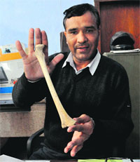 Dr JS Sehrawat at Panjab University in Chandigarh.
