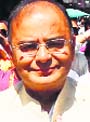 BJP leader Arun Jaitley campaigns in Amritsar on Monday. photo: Vishal Kumar