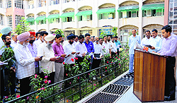 District Election Officer-cum-Deputy Commissioner administers oath to staff of the District Election Office in Bathinda on Tuesday