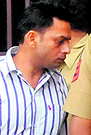 The convicts come out of the District Courts in Sector 43, Chandigarh, on Tuesday