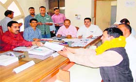 READY FOR THE BATTLE: BSP candidate Hazi Islam files his nomination papers from Haridwar on Tuesday