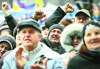 Pro-Russian demonstrators in eastern Ukraine are demanding integration with Russia.