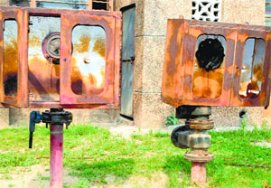 A view of the fire safety equipment at the Jallianwalla Bagh Memorial Civil Hospital in Amritsar.