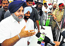 Deputy Chief Minister Sukhbir Singh Badal at Raikot