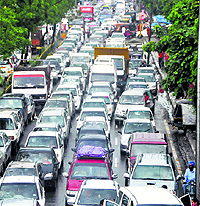 Residents say they avoid venturing out on roads on cycle or foot amid heavy traffic, putting their life at risk