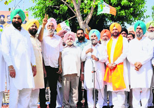 Congress candidate Ravneet Singh Bittu in Ludhiana.