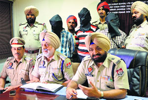 The accused in police custody in Ludhiana.