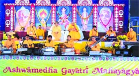 A cultural programme being presented as part of Aswamedha Gayatri Maha Yagna in Brisbane, Australia, on Saturday.