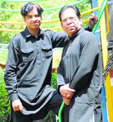 In tune: Ranbir Kumar and Kamaal Ahmad Photo: Pradeep Tewari