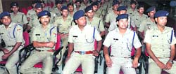 Two companies of the State Disaster Relief Force that have been sent to Kedarnath for Char Dham Yatra in Dehradun on Monday. A Tribune photograph