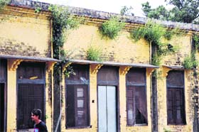 The building of Government Boys High School in Jammu Cantonment needs urgent repair
