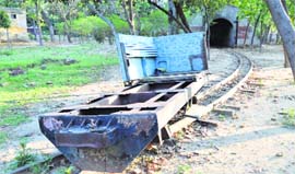 The toy train service at Rakh Bagh was discontinued after the system developed a snag in 2005.
